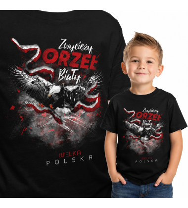 Koszulka dziecięca Patriotyczna DUMNIE NA PIERSI 2